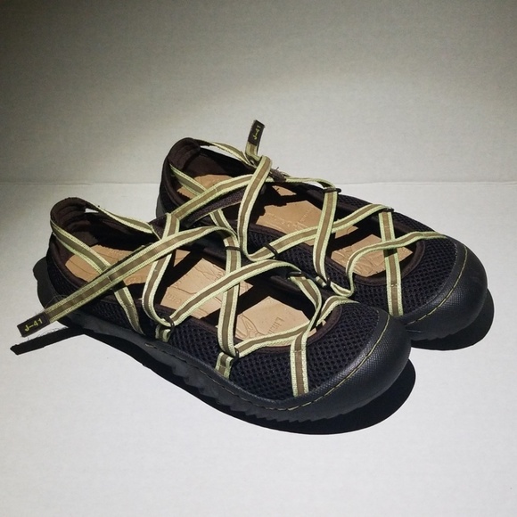 J-41 Shoes - J-41 Chocolate Brown Strappy Slip On Shoes